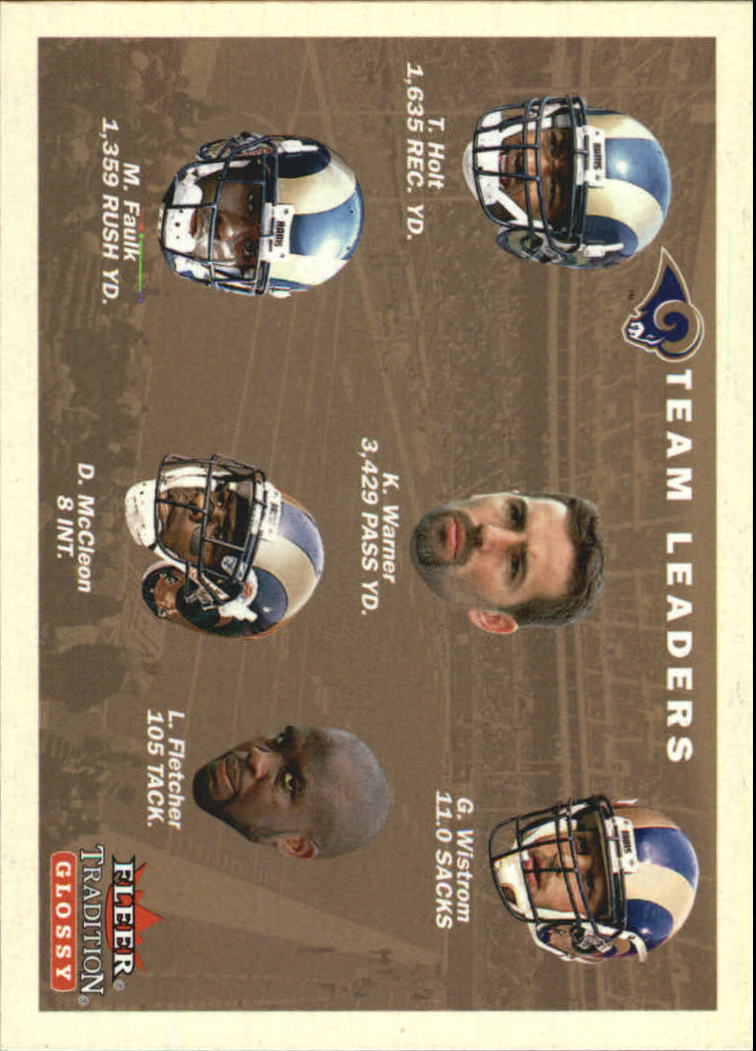 2001 Fleer Tradition Glossy #400 St. Louis Rams TL
