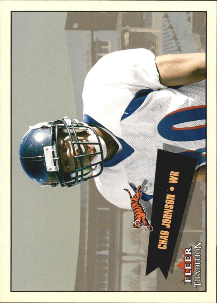 2001 Fleer Tradition Glossy Rookie Stickers #415 Chad Johnson