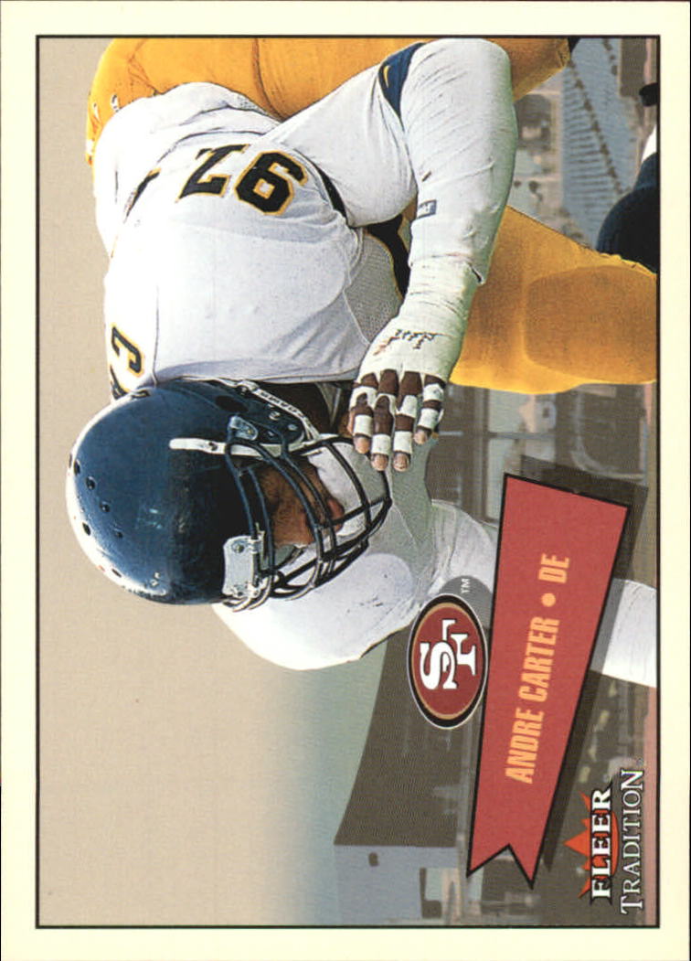 2001 Fleer Tradition Glossy Rookie Stickers #441 Andre Carter