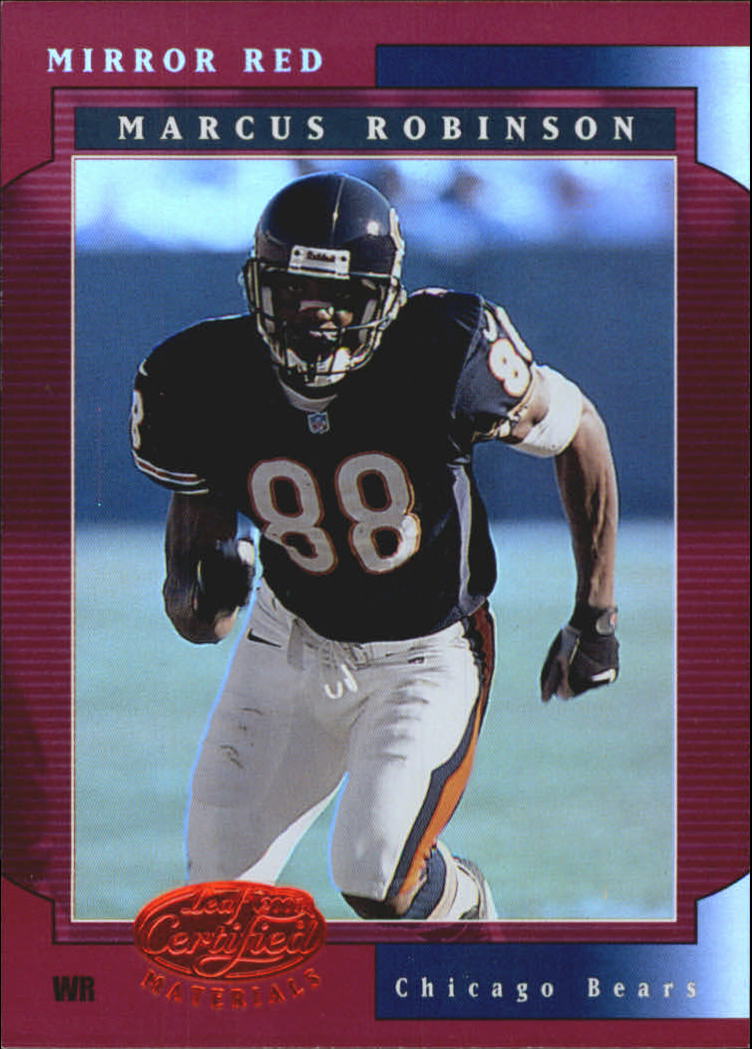 2001 Leaf Certified Materials Mirror Red #60 Marcus Robinson