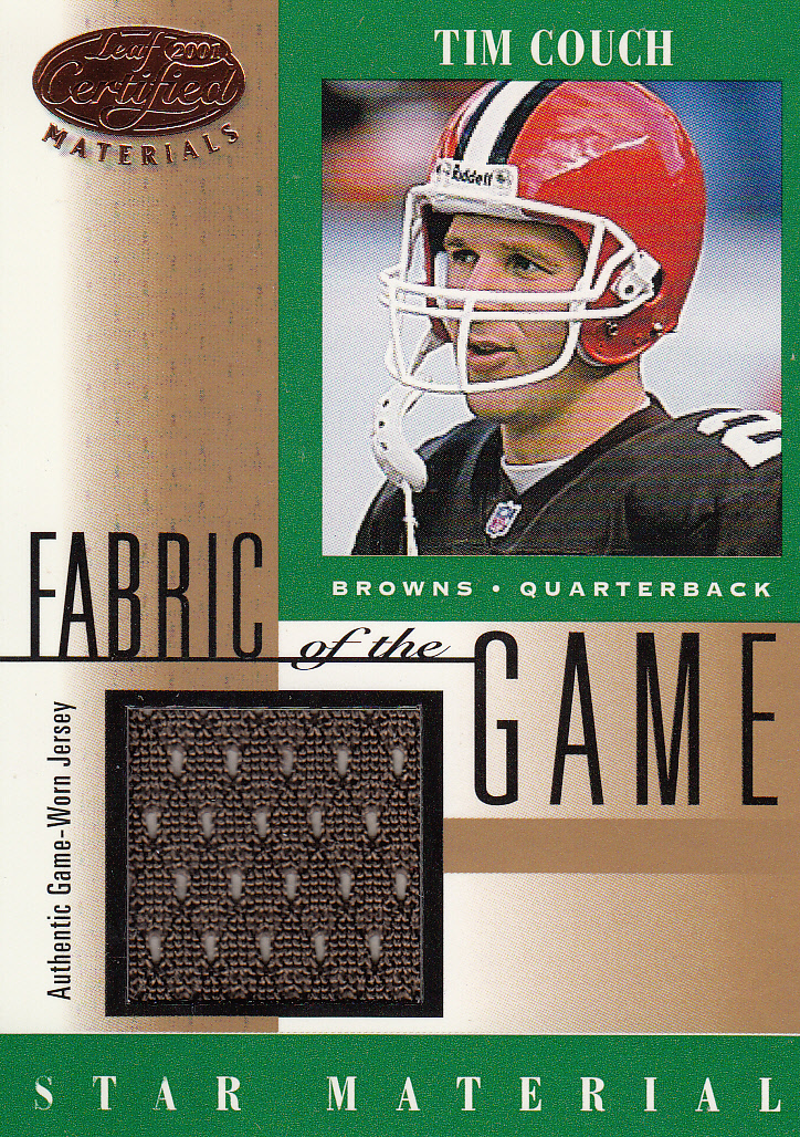 2001 Leaf Certified Materials Fabric of the Game #108BA Tim Couch