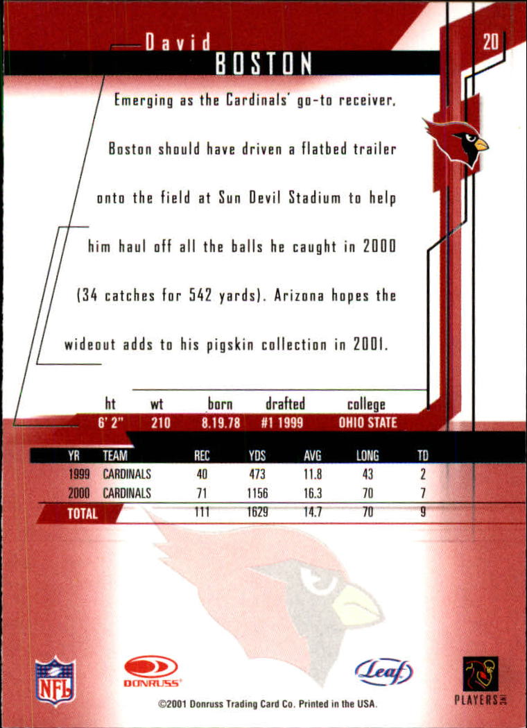 2001 Rookies and Stars (Leaf) Football "Main Set" Cards - Picture 41 of 257