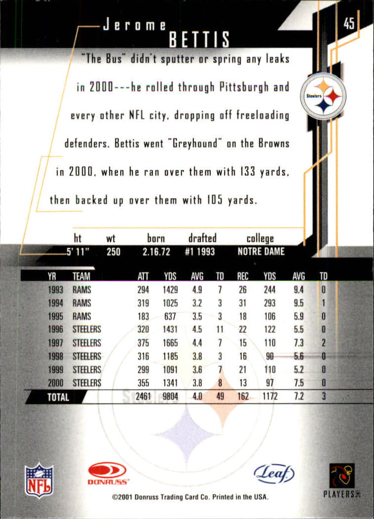2001 Rookies and Stars (Leaf) Football "Main Set" Cards - Picture 91 of 257