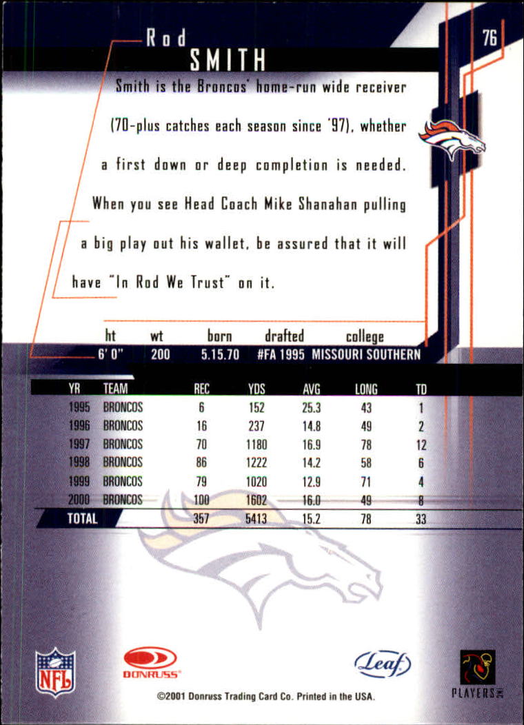2001 Rookies and Stars (Leaf) Football "Main Set" Cards - Picture 153 of 257