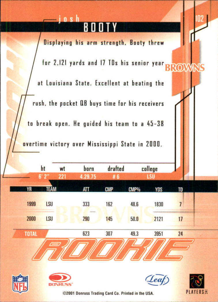 2001 Rookies and Stars (Leaf) Football "Main Set" Cards - Picture 203 of 257