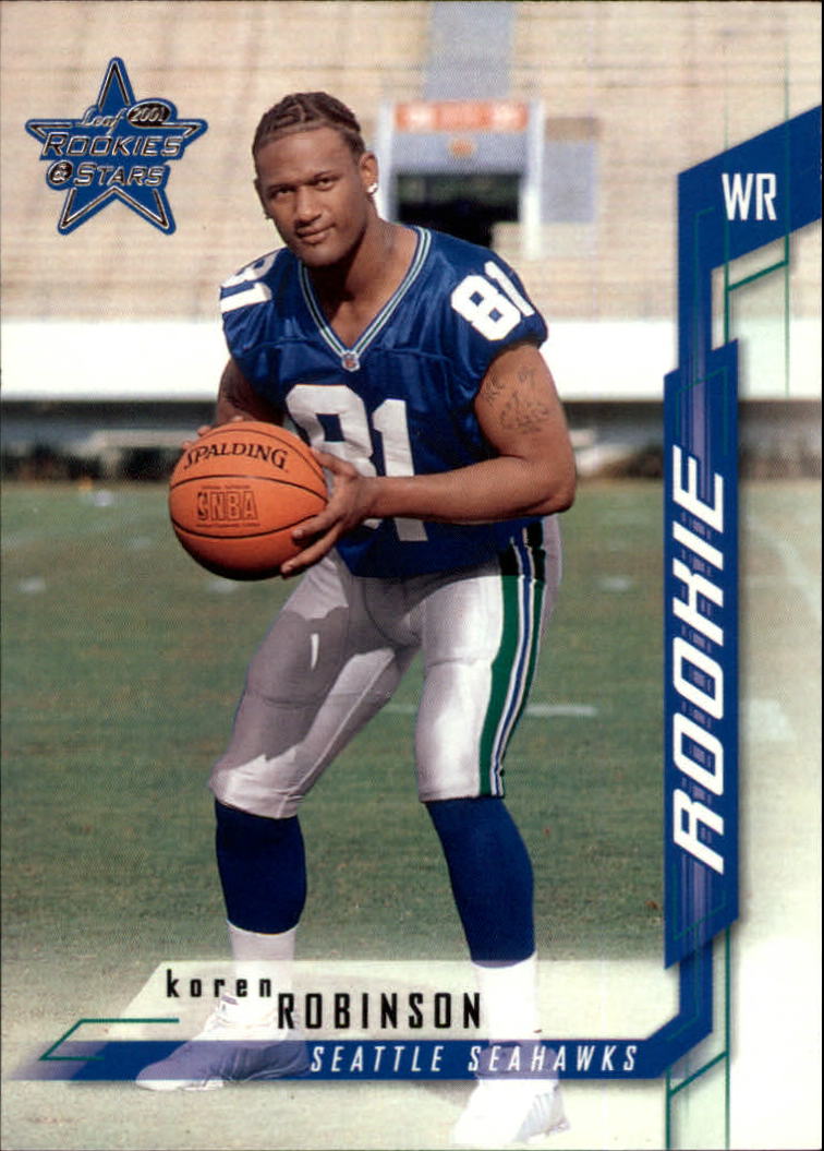 2001 Rookies and Stars (Leaf) Football "Main Set" Cards - Picture 214 of 257