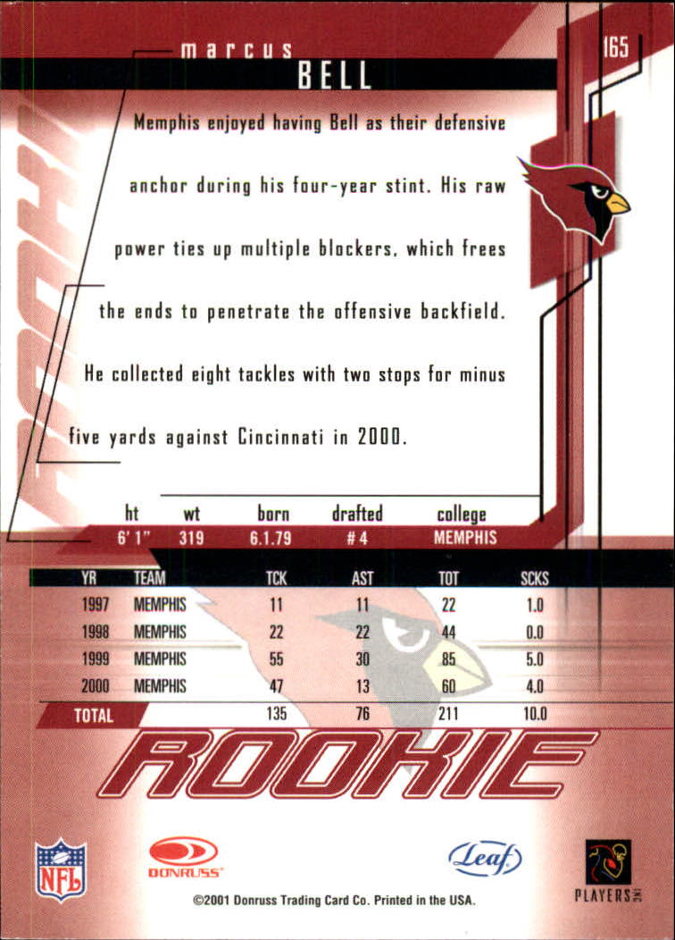 2001 Rookies and Stars (Leaf) Football "Main Set" Cards - Picture 237 of 257