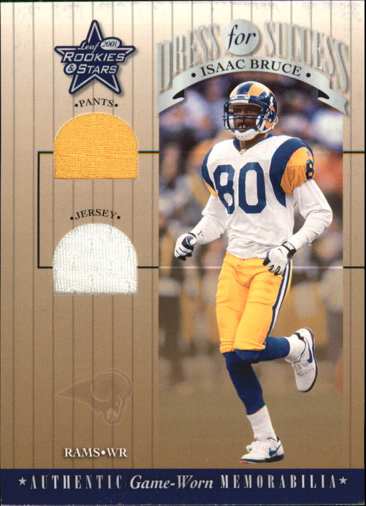 2001 Leaf Rookies and Stars Dress For Success #DFS7 Isaac Bruce
