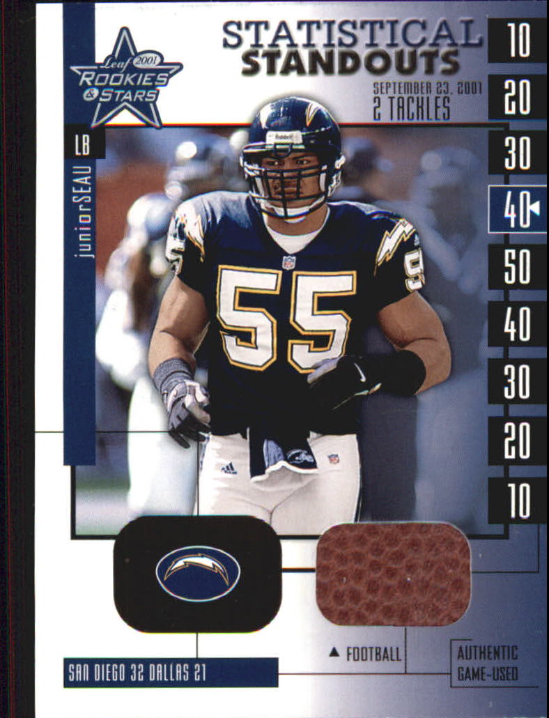 2001 Leaf Rookies and Stars Statistical Standouts #SS22 Junior Seau