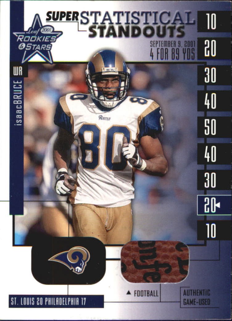 2001 Leaf Rookies and Stars Statistical Standouts Supers #SS17 Isaac Bruce