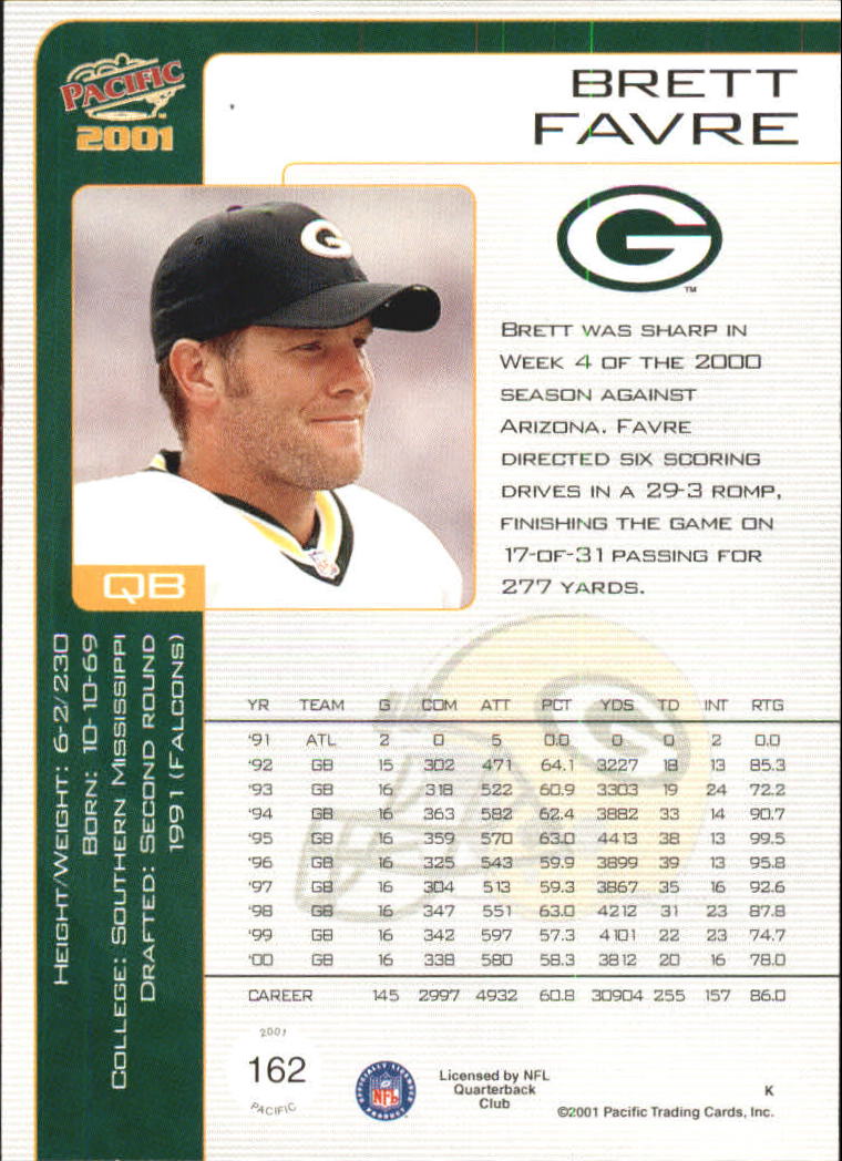 Brett Favre cards (1991-2001) Packers - You Choose - Picture 356 of 372
