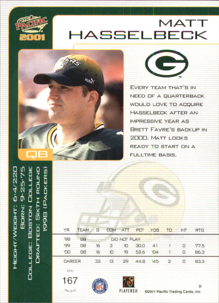 2001 Pacific Football Cards - Picture 9 of 45