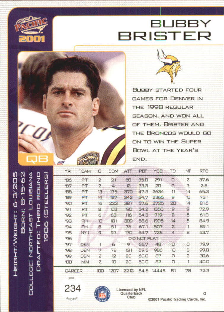2001 Pacific Football Cards - Picture 17 of 45