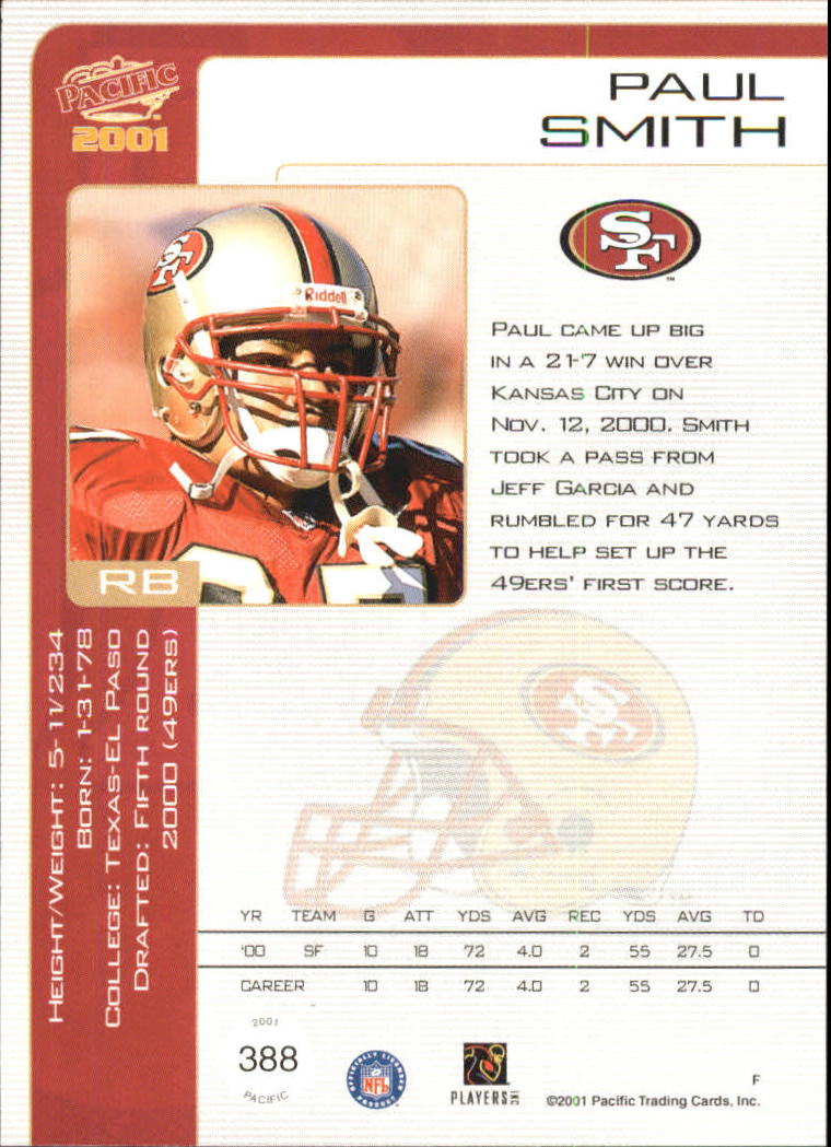2001 Pacific Football Cards - Picture 21 of 45
