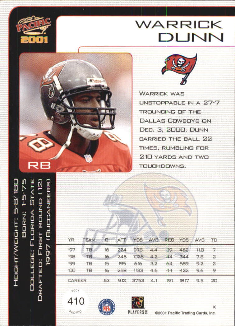 2001 Pacific Football Cards - Picture 31 of 45