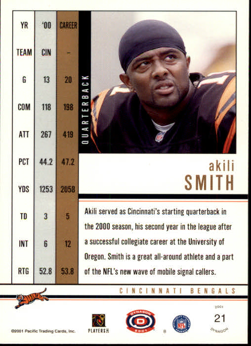 2001 Dynagon (Pacific) Football Cards - Picture 9 of 135