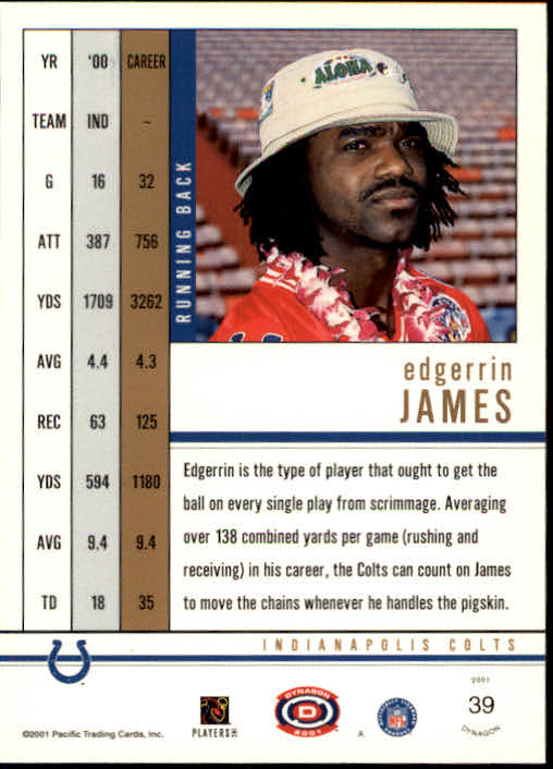 2001 Dynagon (Pacific) Football Cards - Picture 17 of 135