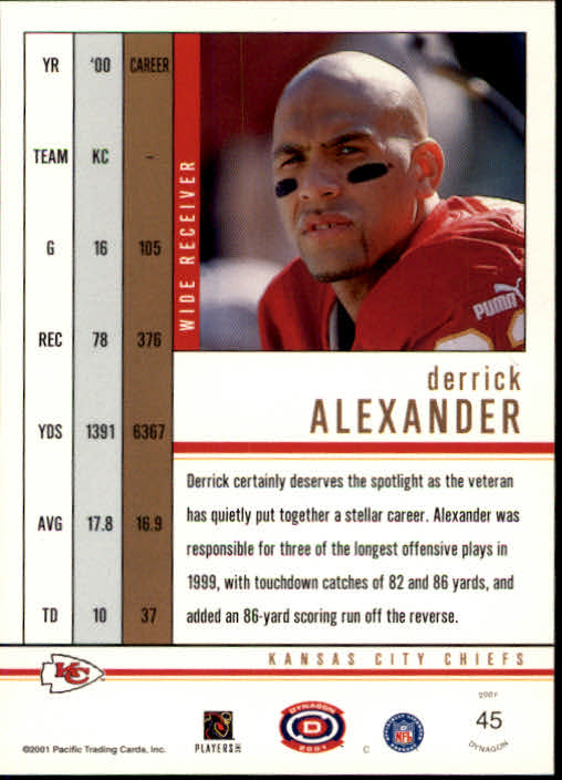 2001 Dynagon (Pacific) Football Cards - Picture 25 of 135