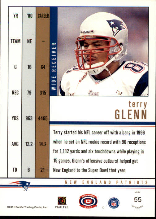 2001 Dynagon (Pacific) Football Cards - Picture 29 of 135