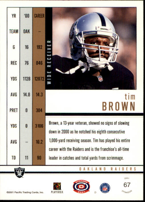 2001 Dynagon (Pacific) Football Cards - Picture 35 of 135
