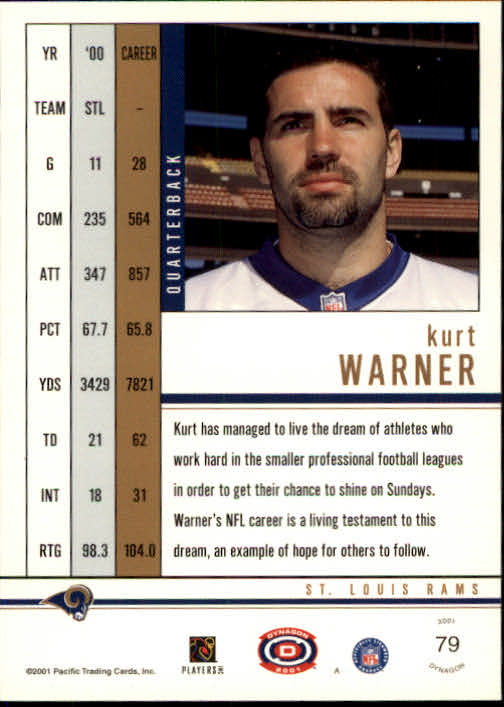 2001 Dynagon (Pacific) Football Cards - Picture 45 of 135