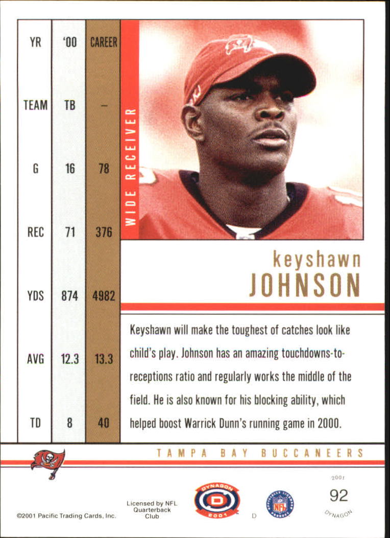 2001 Dynagon (Pacific) Football Cards - Picture 91 of 135