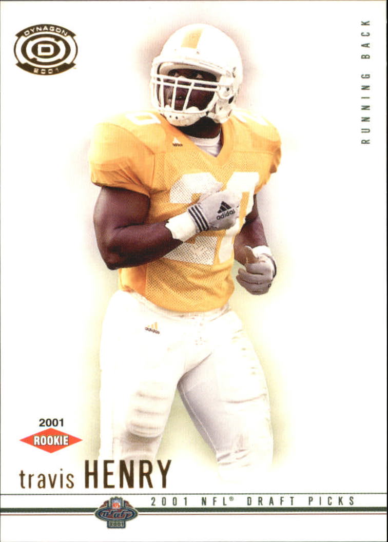 2001 Pacific Dynagon Retail #116 Travis Henry RC