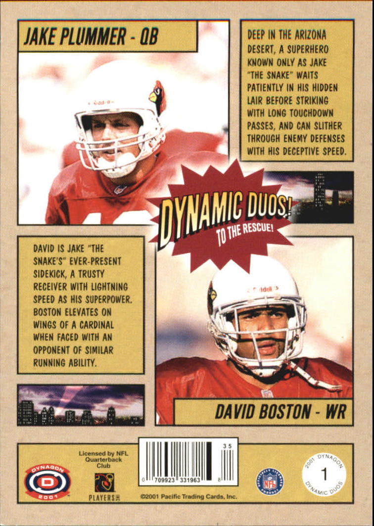 2001 Dynagon (Pacific) Football Cards - Picture 65 of 135