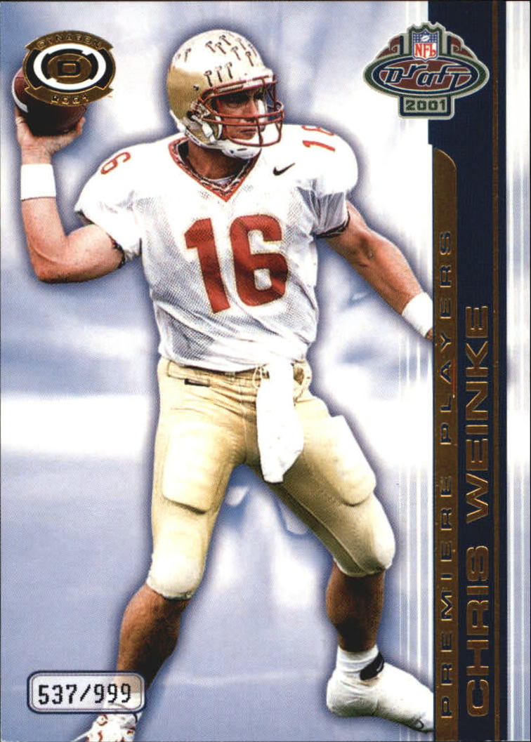 2001 Pacific Dynagon Premiere Players #20 Chris Weinke
