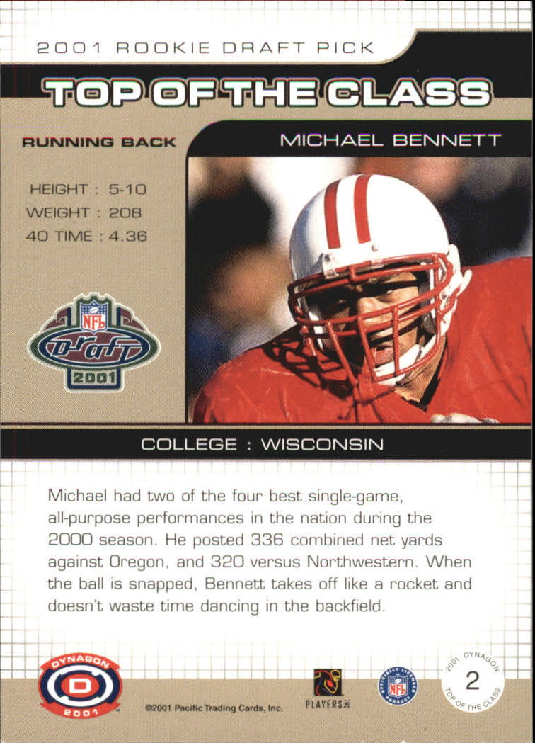 2001 Dynagon (Pacific) Football Cards - Picture 113 of 135