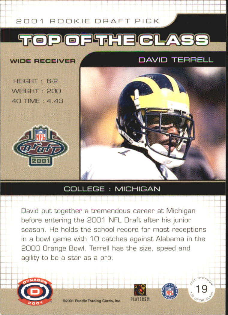 2001 Dynagon (Pacific) Football Cards - Picture 129 of 135