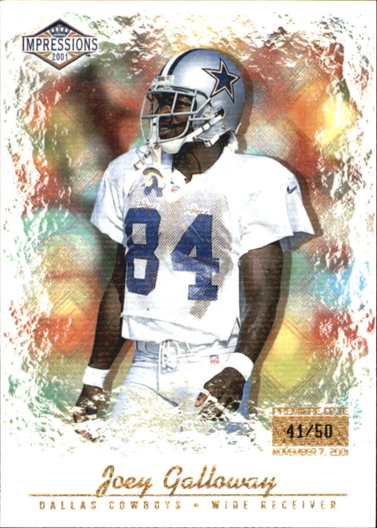 2001 Pacific Impressions Premiere Date #36 Joey Galloway