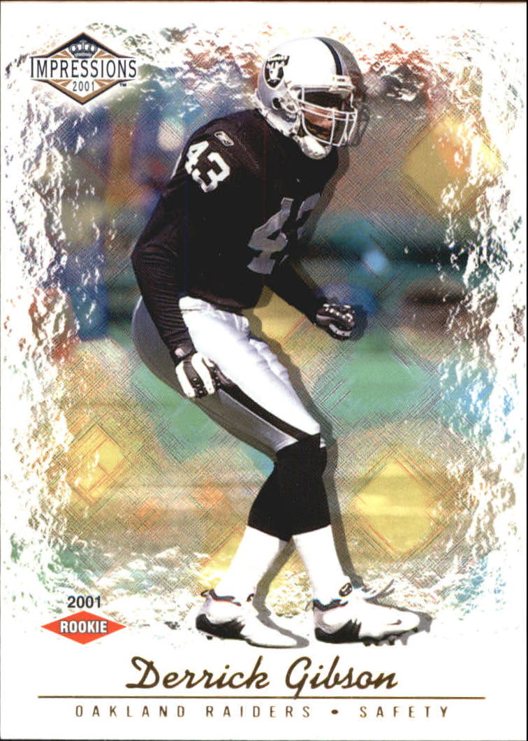 2001 Pacific Impressions Retail #192 Derrick Gibson RC