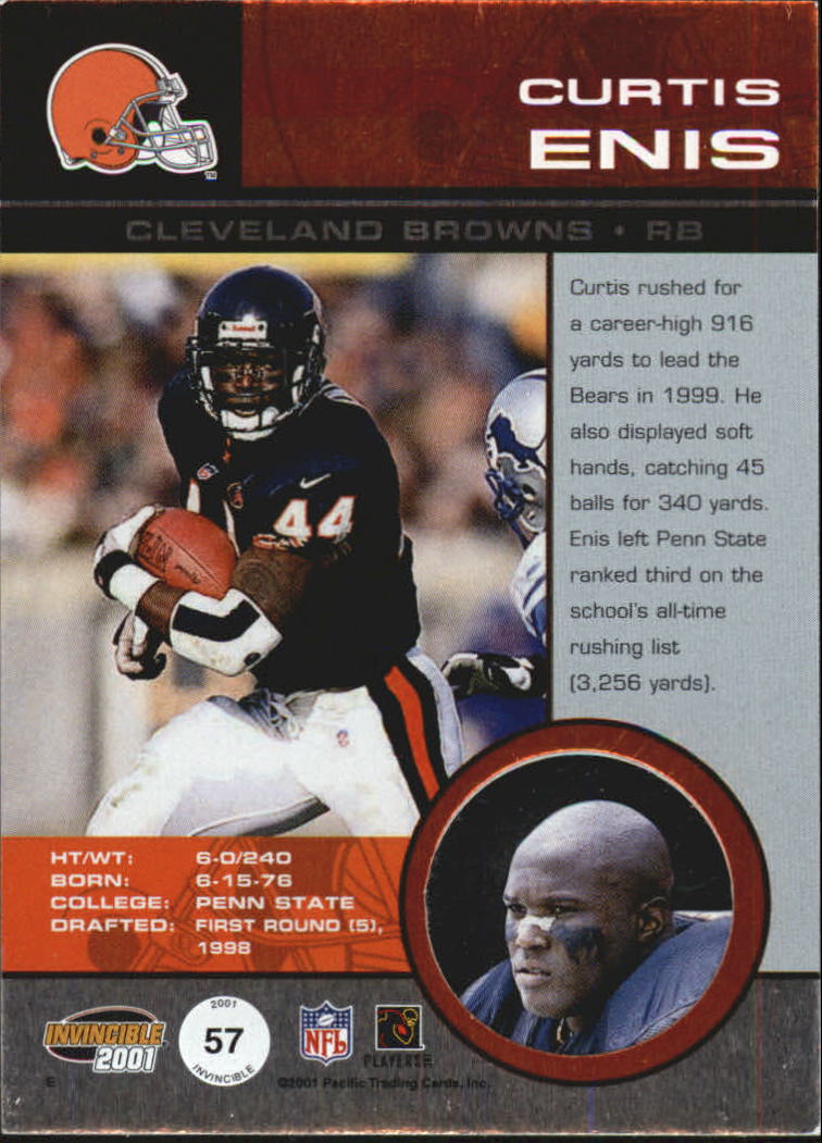 2001 Invincible (Pacific) Football "Main Set" Cards - Picture 5 of 27