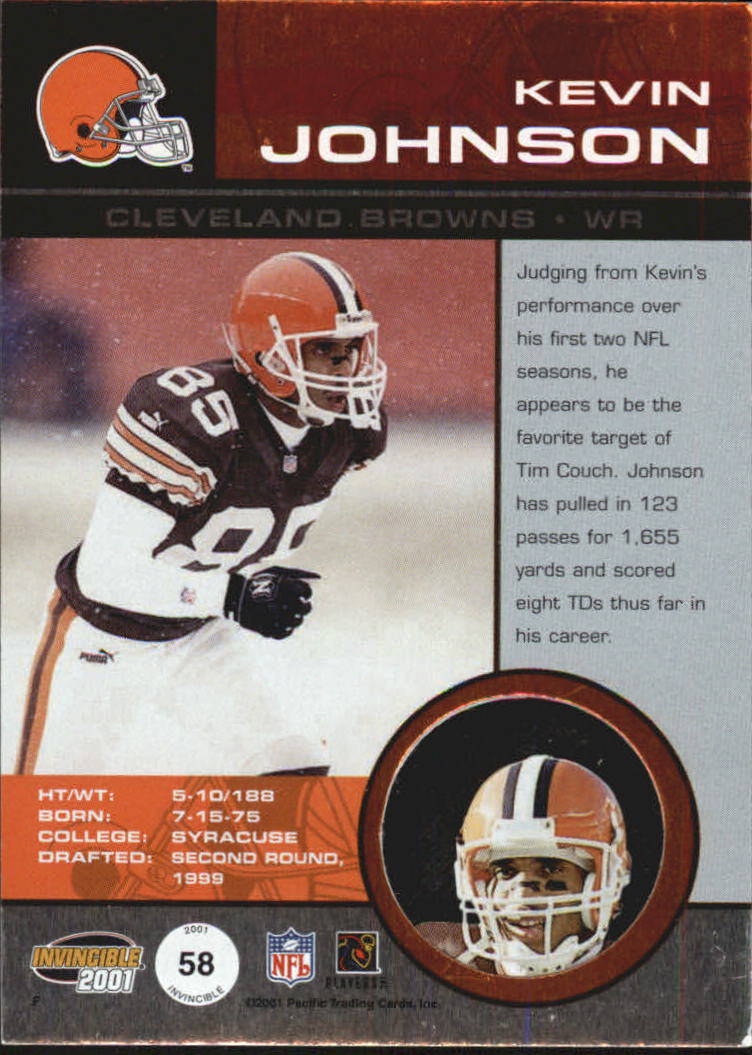 2001 Invincible (Pacific) Football "Main Set" Cards - Picture 7 of 27