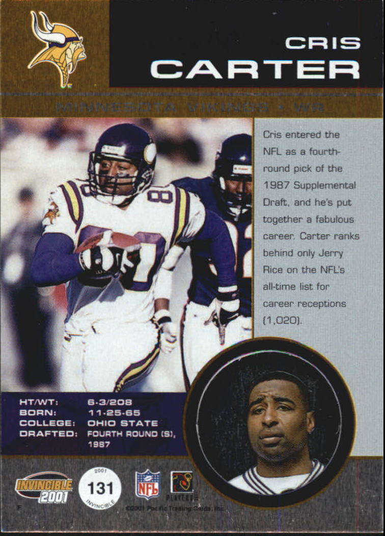 2001 Invincible (Pacific) Football "Main Set" Cards - Picture 15 of 27