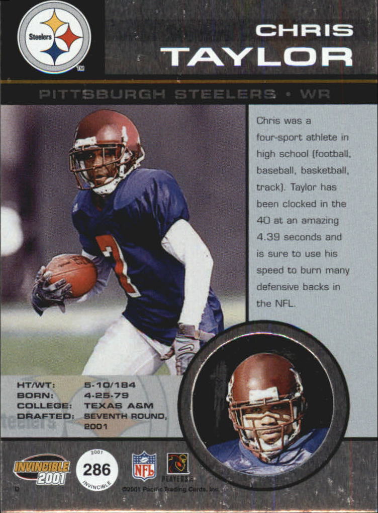 2001 Invincible (Pacific) Football "Main Set" Cards - Picture 27 of 27