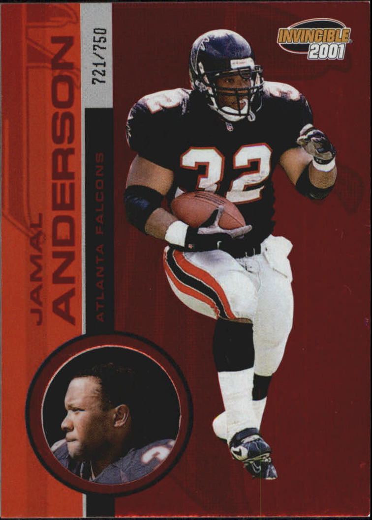 2001 Pacific Invincible Red #8 Jamal Anderson