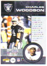 2001 Pacific Invincible Red #180 Charles Woodson JSY back image