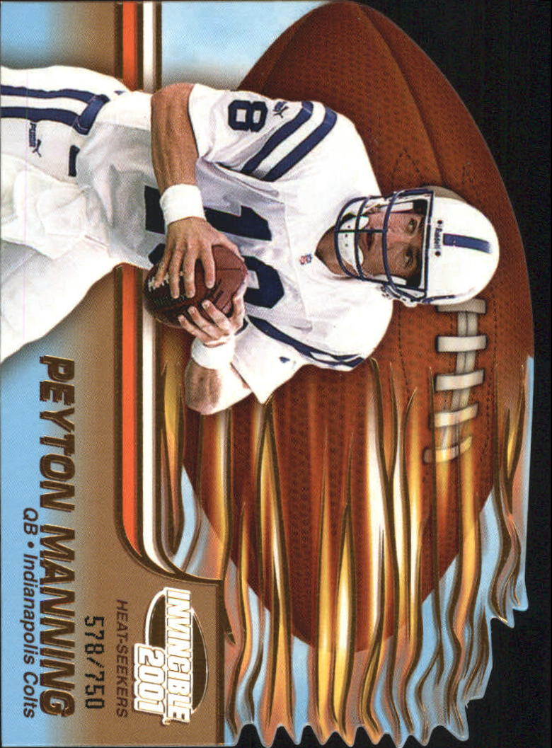 2001 Pacific Invincible Heat Seekers #10 Peyton Manning