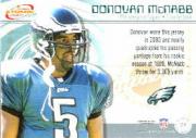 2001 Pacific Prism Atomic Jersey Patches #71 Donovan McNabb back image