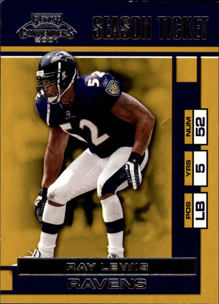 2001 Playoff Contenders #8 Ray Lewis
