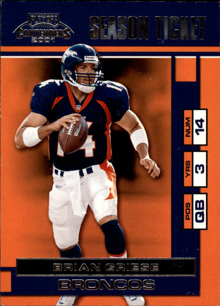 2001 Playoff Contenders #22 Brian Griese