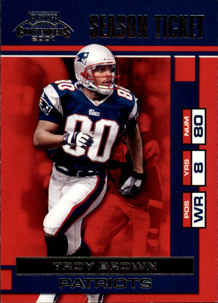 2001 Playoff Contenders #55 Troy Brown