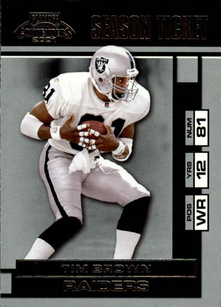 2001 Playoff Contenders #69 Tim Brown