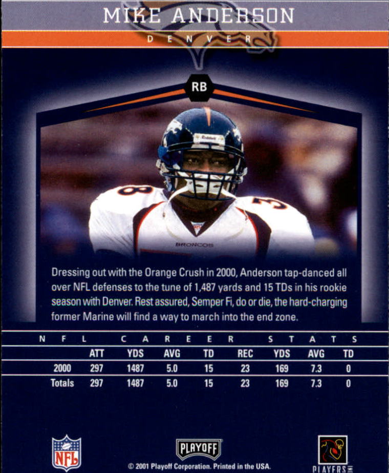 B1304- 2001 Playoff Honors FB Cards 1-235 +Inserts -You Pick- 15+ FREE US SHIP - Picture 61 of 179