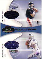 2001 Bowman Chrome Michael Vick Rookie 0106/1999, Beckett graded 9