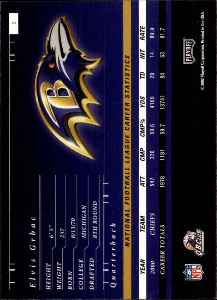 2001 Preferred (Playoff) Football Cards - Picture 3 of 43