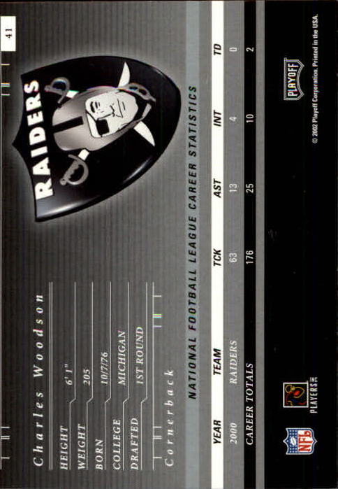 2001 Preferred (Playoff) Football Cards - Picture 11 of 43