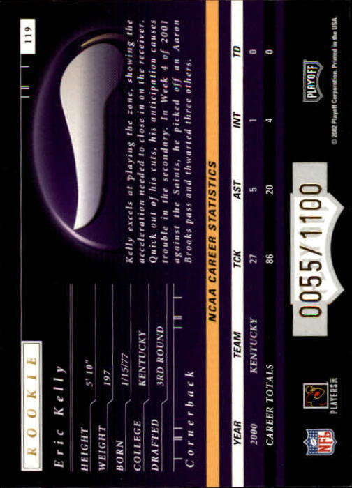 2001 Preferred (Playoff) Football Cards - Picture 29 of 43